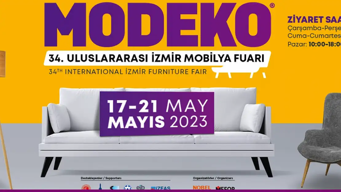 MODEKO 34. Uluslararası İzmir Mobilya Fuarı kapılarını açıyor