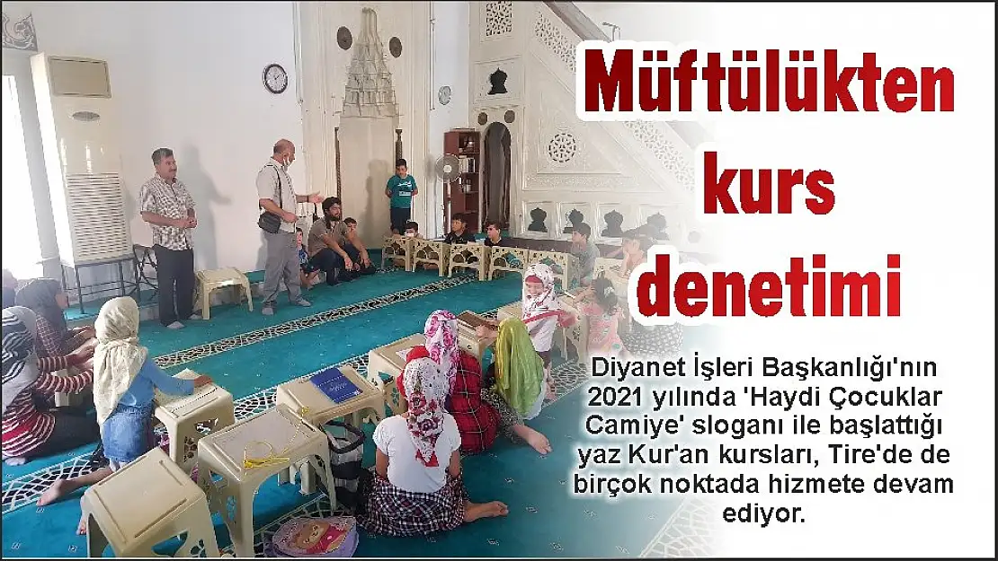 Müftülükten kurs denetimi