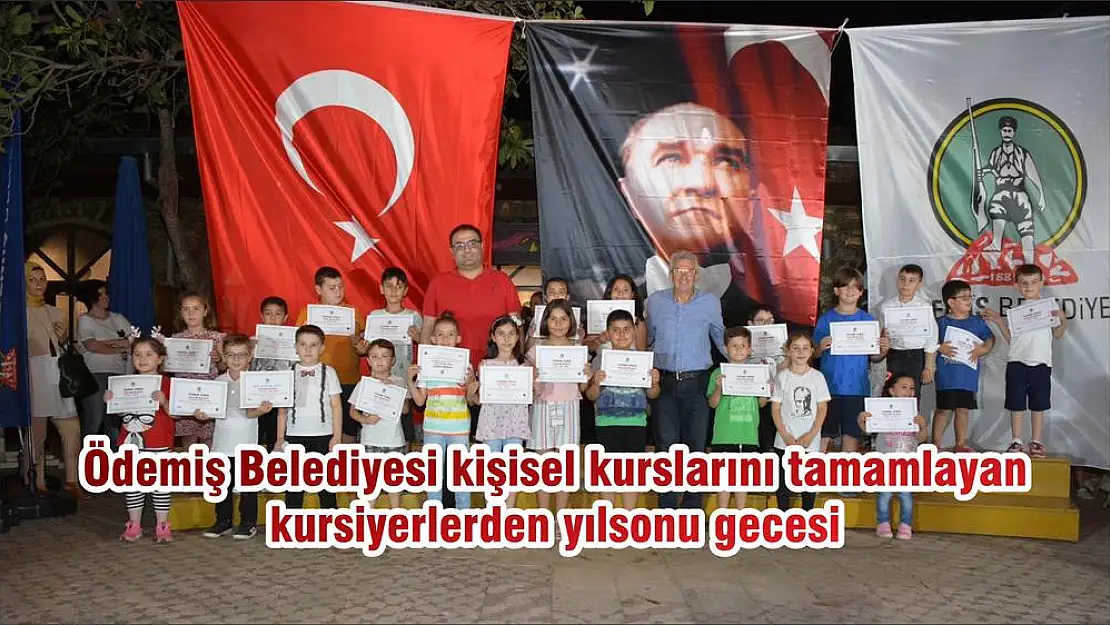 Ödemiş Belediyesi kişisel kurslarını tamamlayan kursiyerlerden yılsonu gecesi