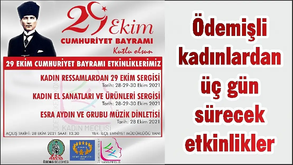 Ödemişli kadınlardan üç gün sürecek etkinlikler