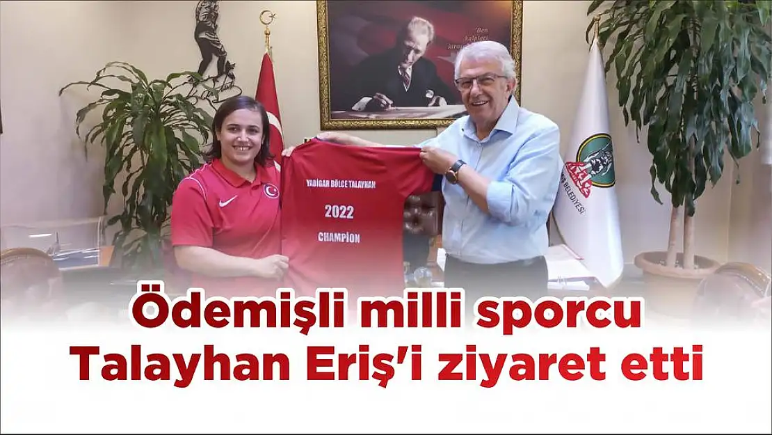 Ödemişli milli sporcu Talayhan Eriş'i ziyaret etti