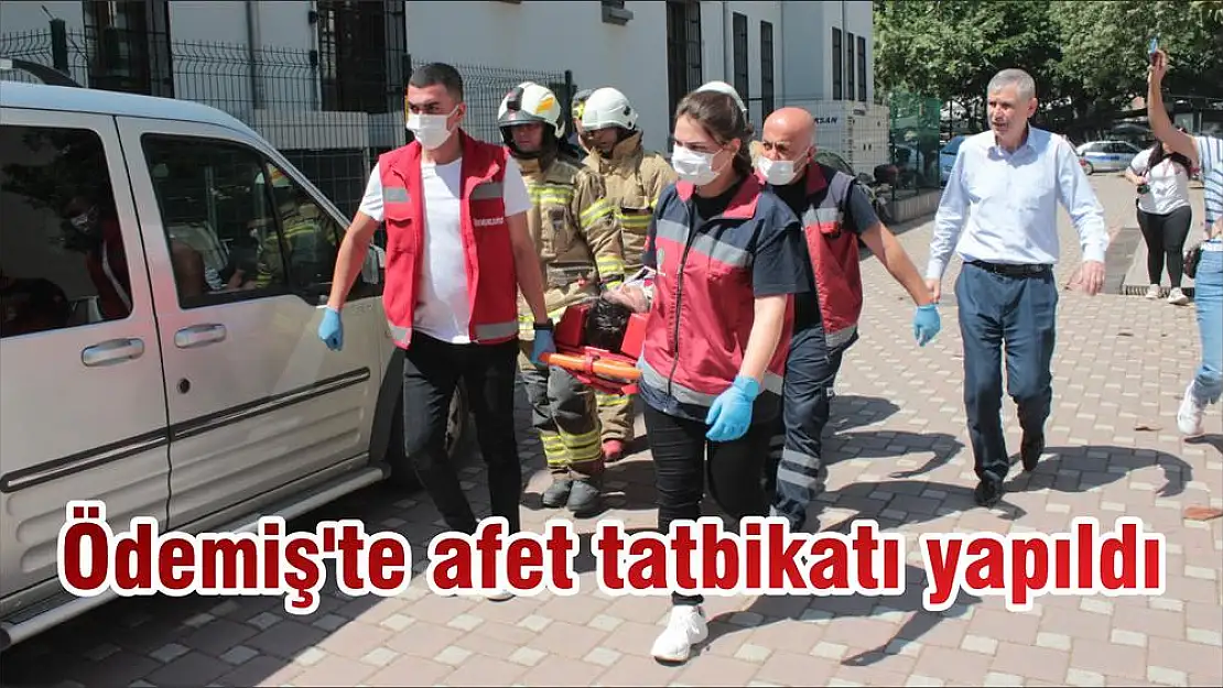 Ödemiş'te afet tatbikatı yapıldı