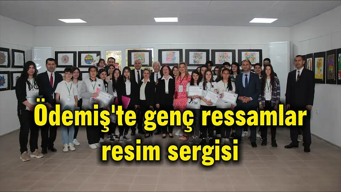 Ödemiş'te genç ressamlar resim sergisi