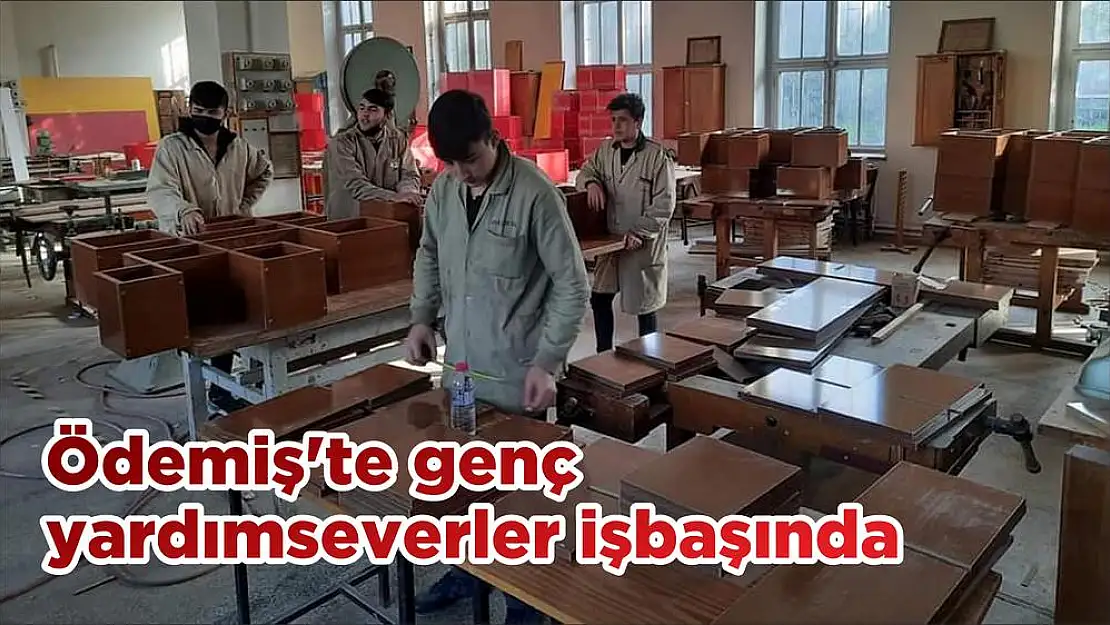 Ödemiş'te genç yardımseverler işbaşında