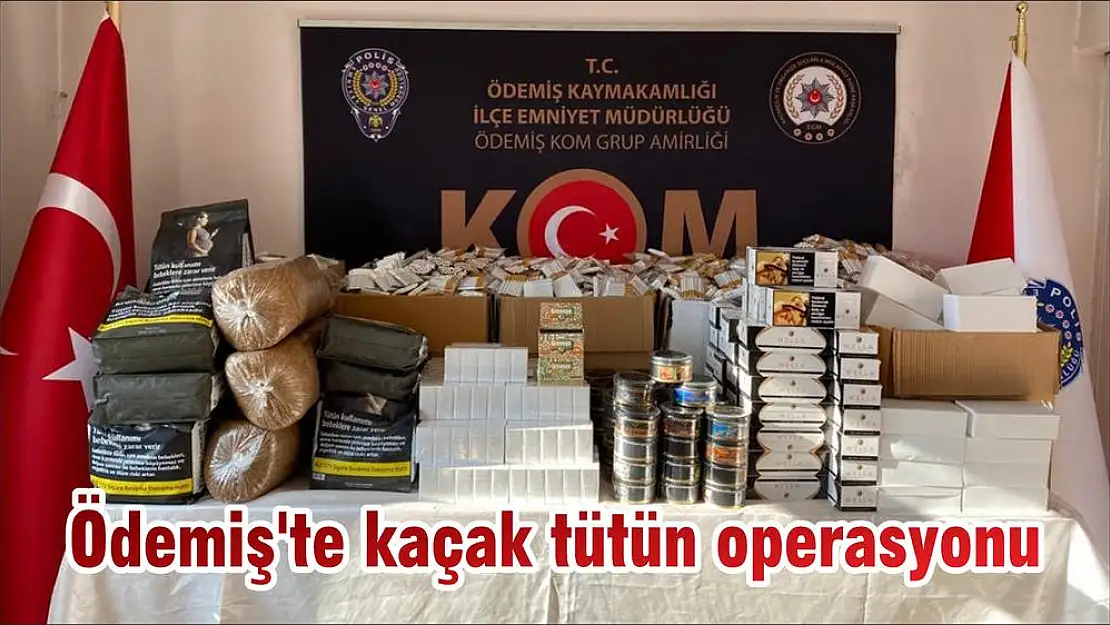 Ödemiş’te kaçak tütün operasyonu