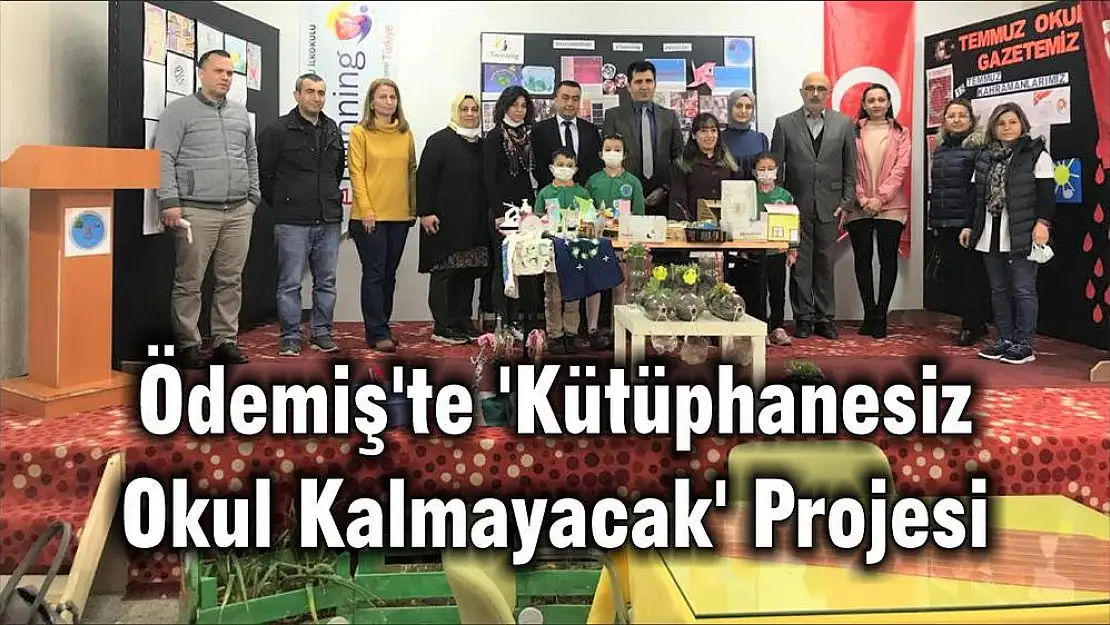 Ödemiş'te 'Kütüphanesiz Okul Kalmayacak' Projesi