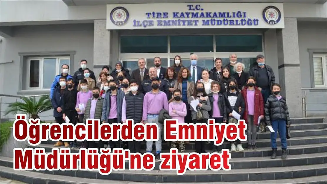 Öğrencilerden Emniyet Müdürlüğü'ne ziyaret