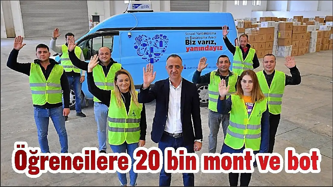 Öğrencilere 20 bin mont ve bot