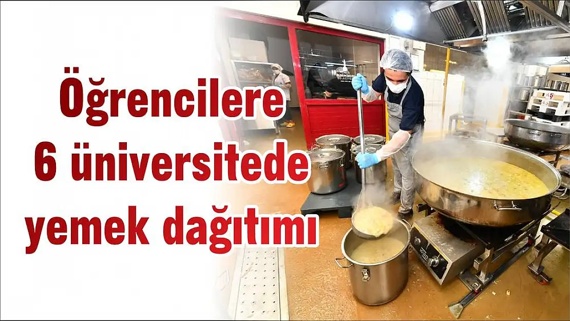 Öğrencilere 6 üniversitede yemek dağıtımı