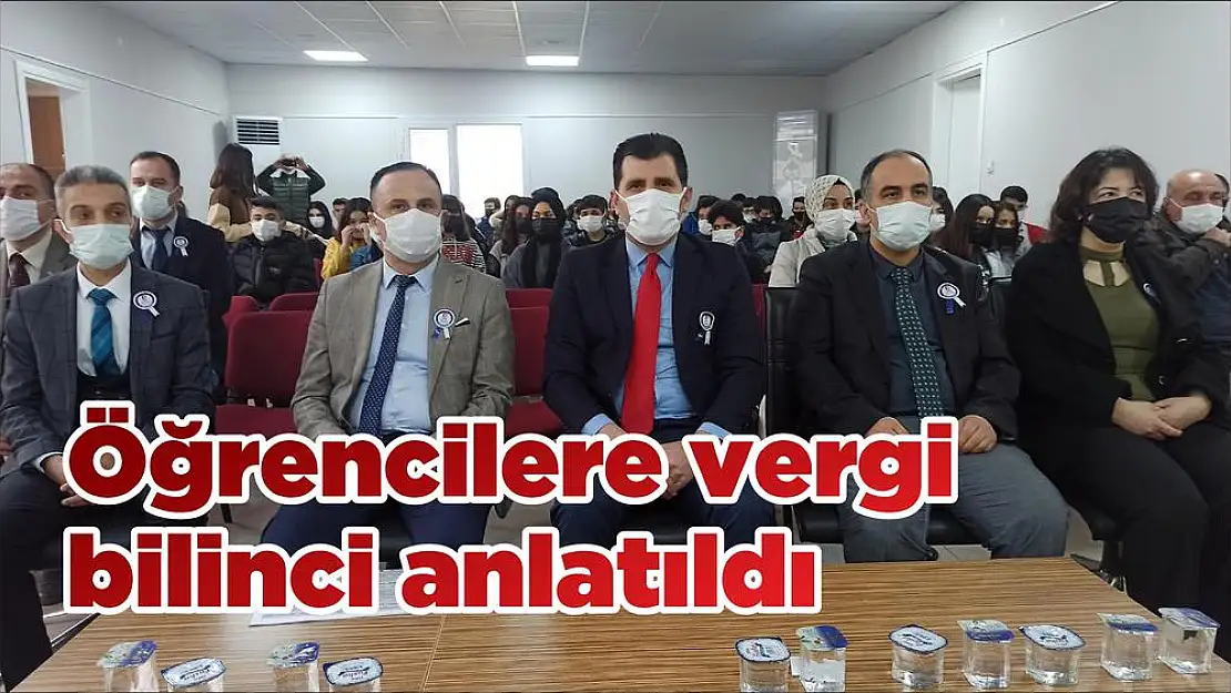 Öğrencilere vergi bilinci anlatıldı