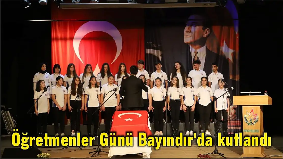 Öğretmenler Günü Bayındır'da kutlandı