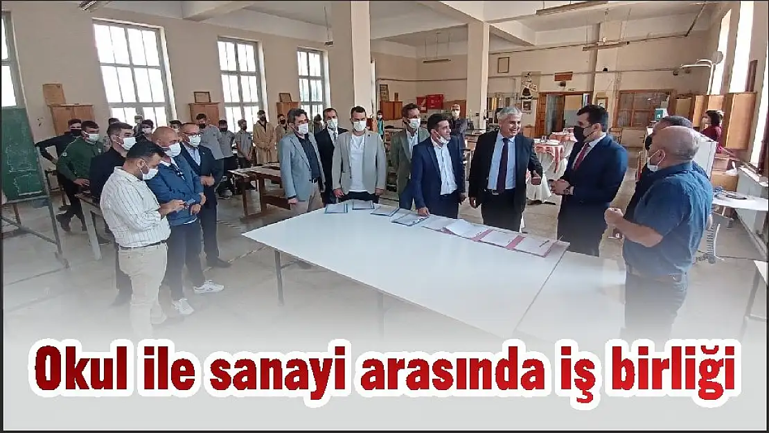 Okul ile sanayi arasında iş birliği
