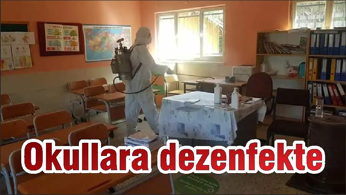 Okullara dezenfekte