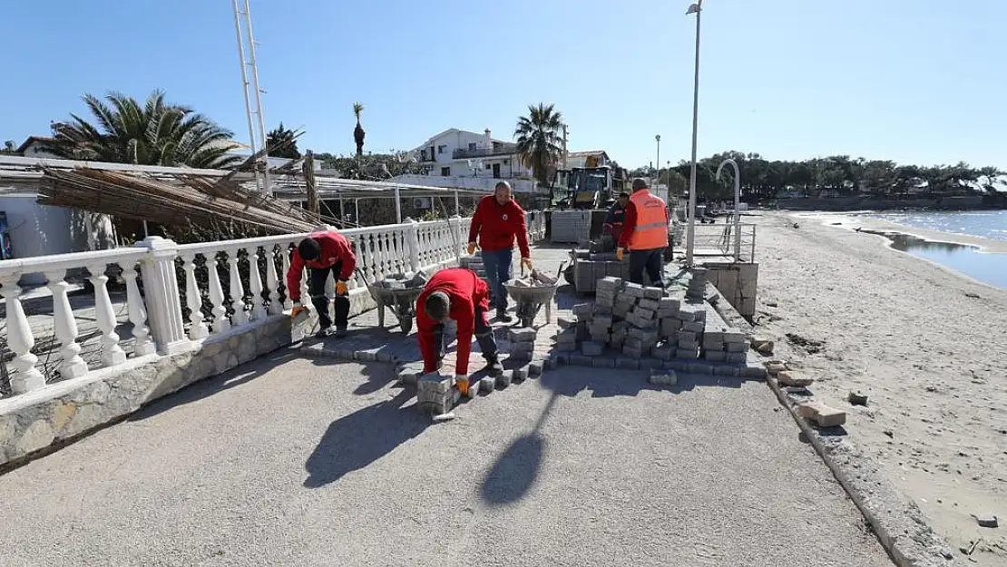 Özdere'de yollar yenileniyor