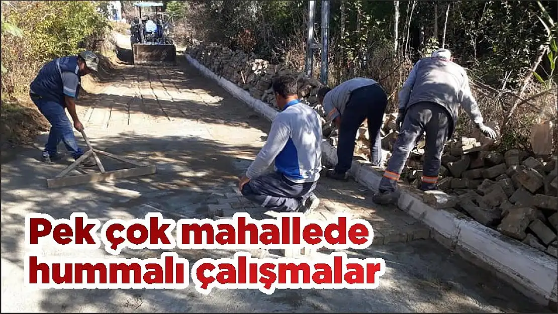 Pek çok mahallede hummalı çalışmalar