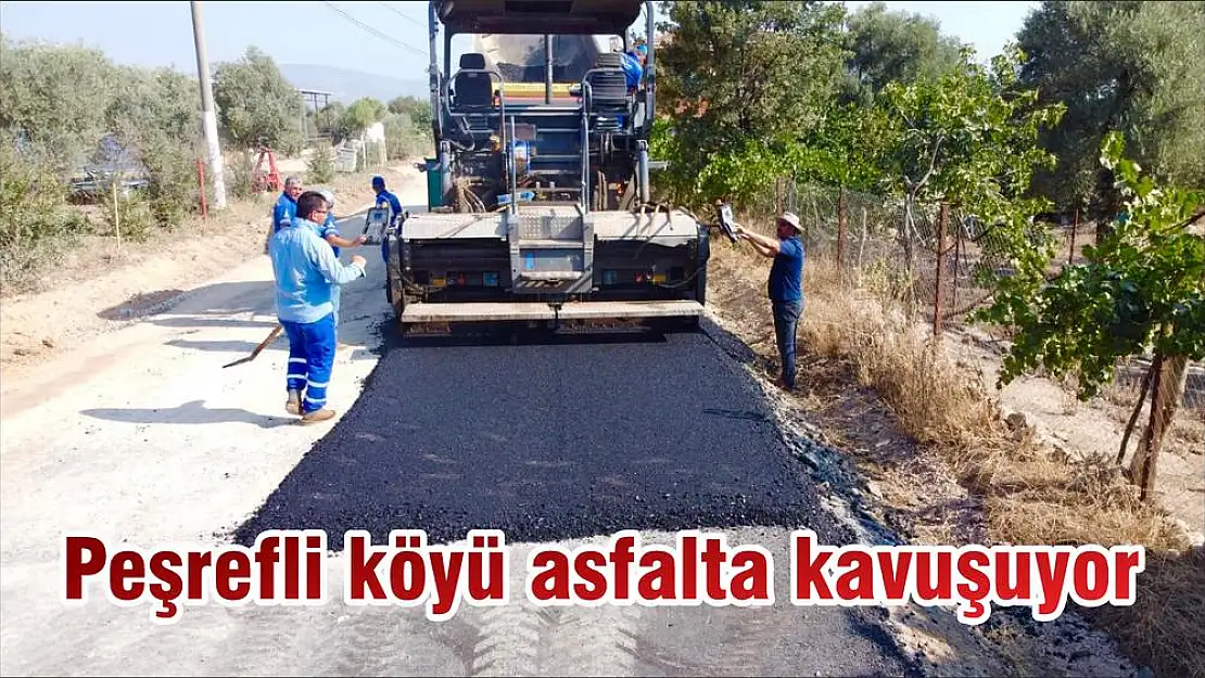 Peşrefli köyü asfalta kavuşuyor