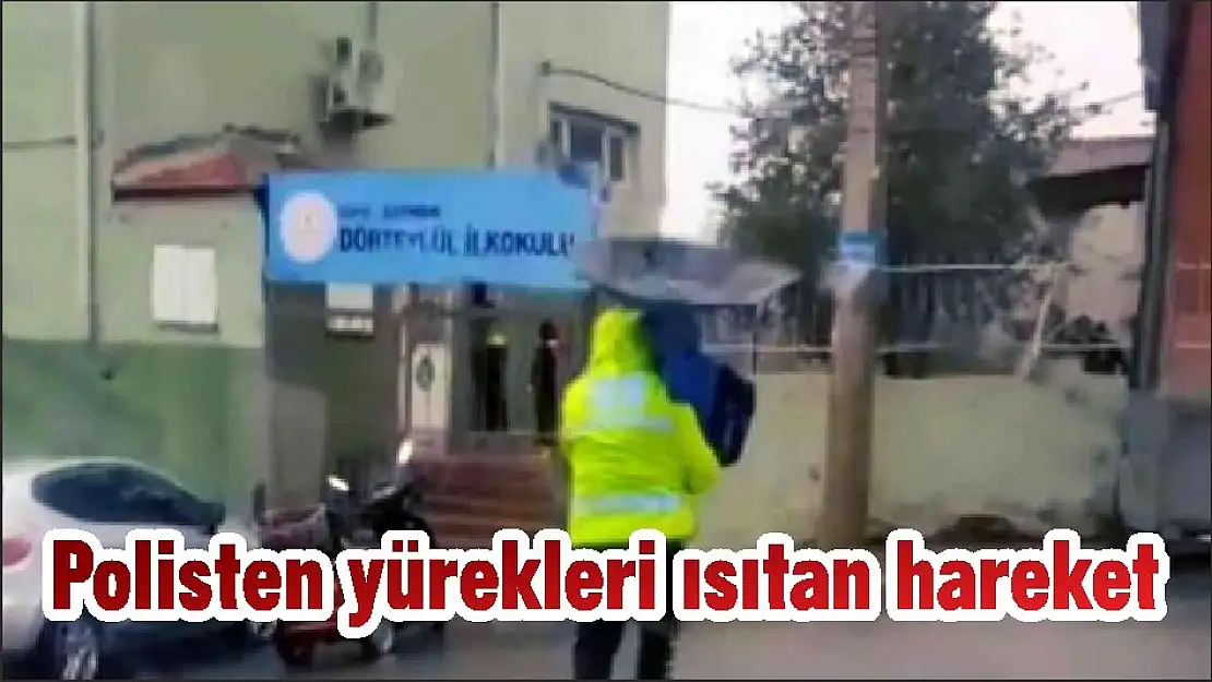 Polisten yürekleri ısıtan hareket
