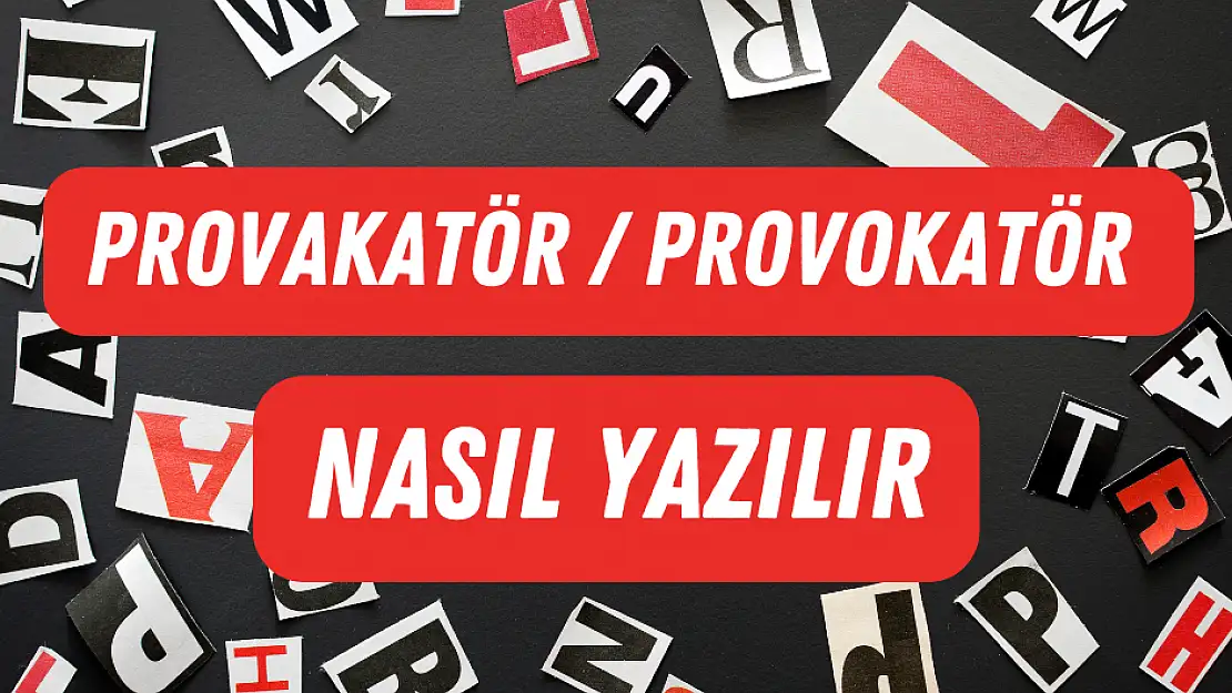 Provakatör mü, Provokatör mü? Nasıl Yazılır?