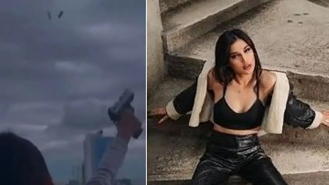 Rezidansın balkonundan ateş açan İranlı model