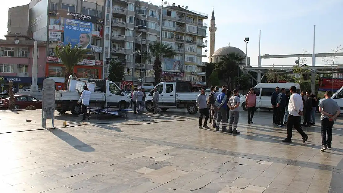 Seçim yasakları başladı, Kent Meydan'ı normale döndü