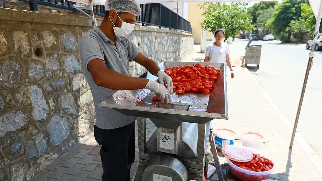 Selçuk Belediyesi'nden Yaz Salça Desteği