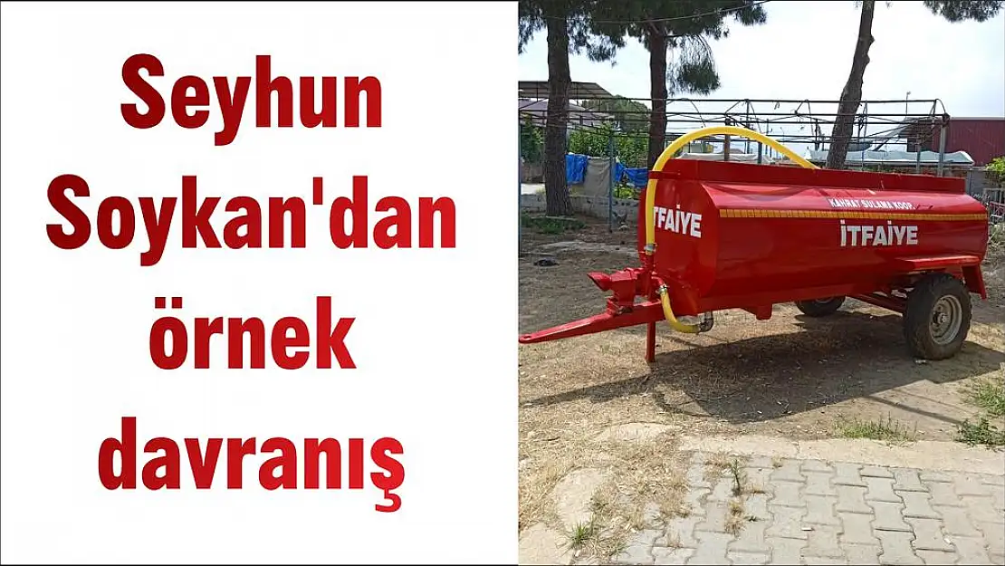 Seyhun Soykan'dan örnek davranış