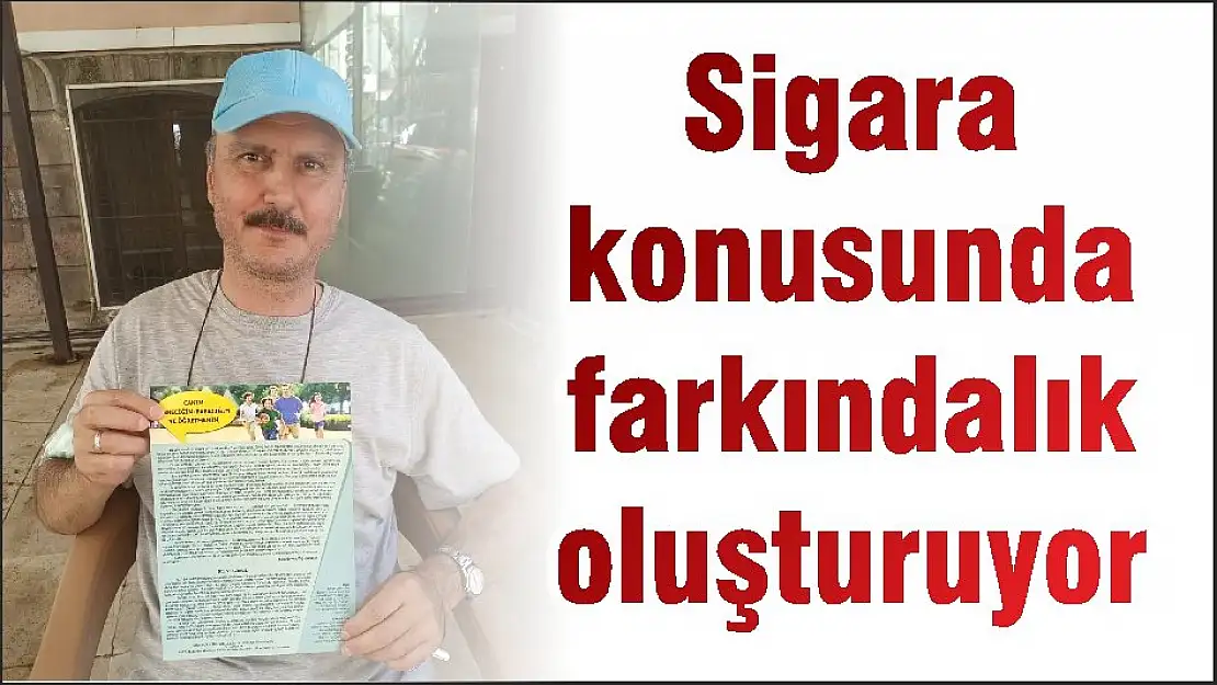 Sigara konusunda farkındalık oluşturuyor