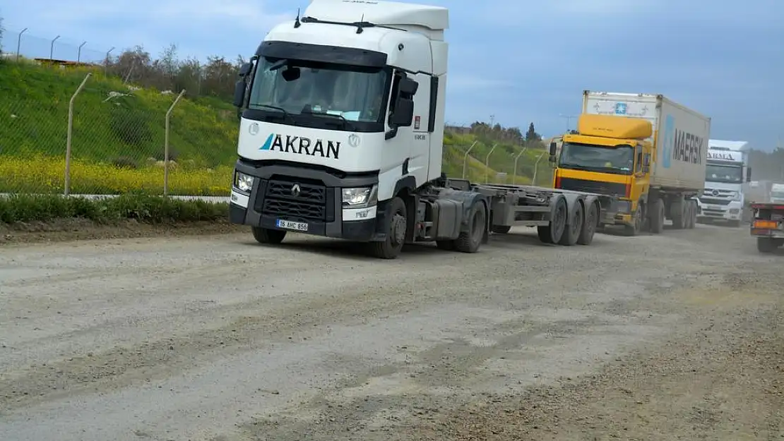 Şoförlerden liman yolu tepkisi… Çözüm bulunsun