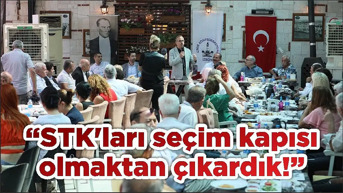 'STK'ları seçim kapısı olmaktan çıkardık!'
