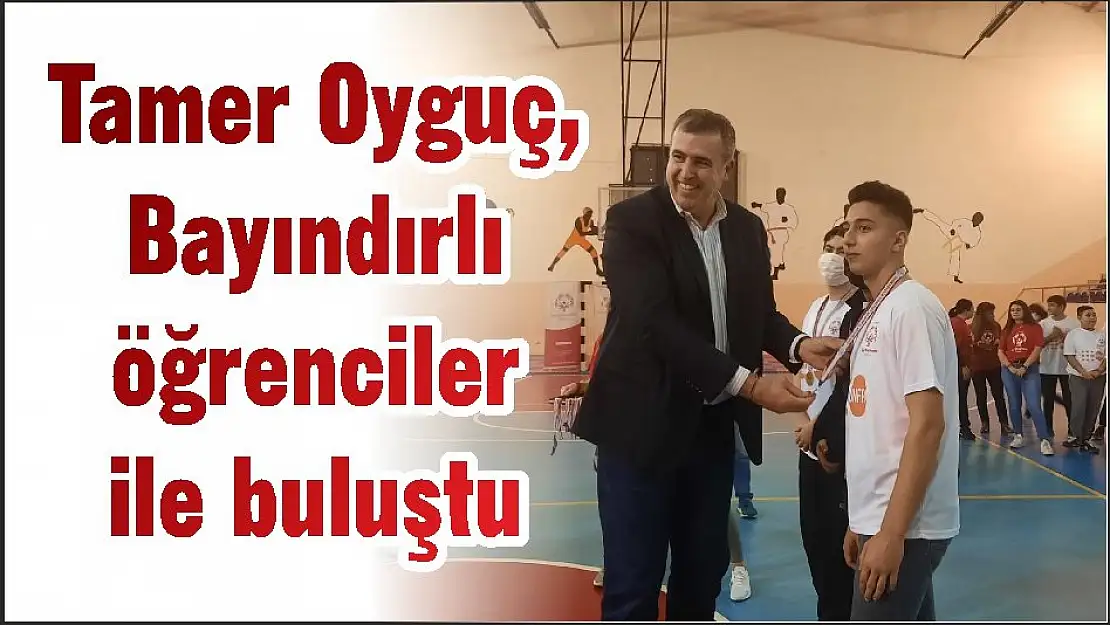 Tamer Oyguç, Bayındırlı öğrenciler ile buluştu