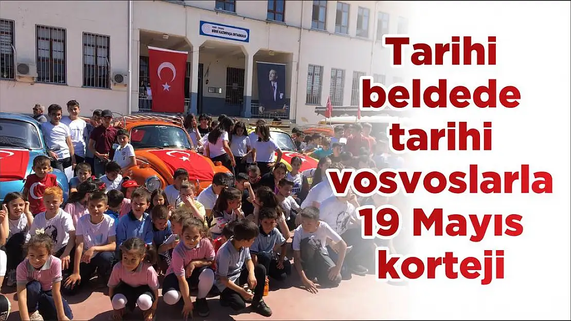 Tarihi beldede tarihi vosvoslarla 19 Mayıs korteji