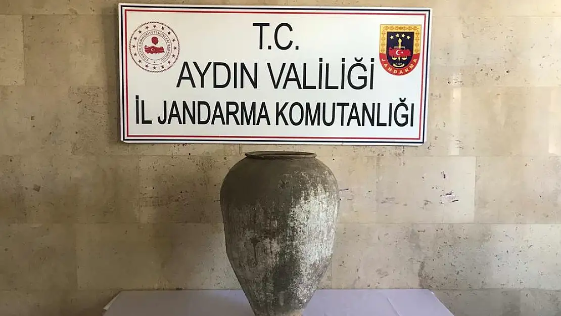 Tarihi küpü 100 bin TL’ye satmaya çalışırken yakalandı