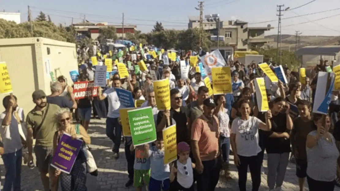 Tarım alanlarının TOKİ’ye feda edilmesi protesto edildi