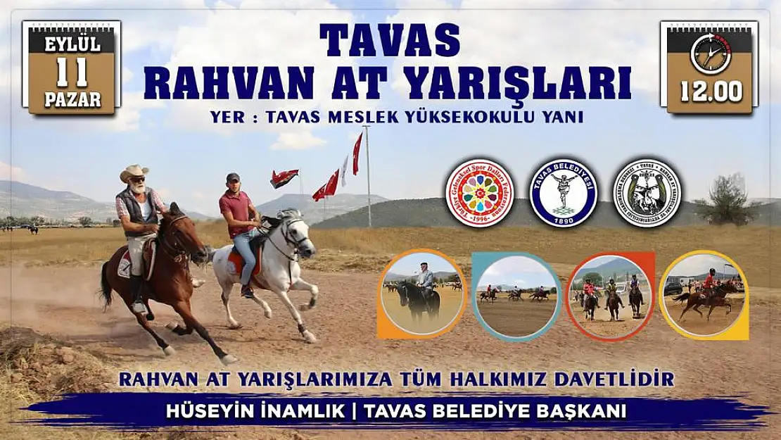 TAVAS'TA RAHVAN AT YARIŞLARI NEFES KESECEK