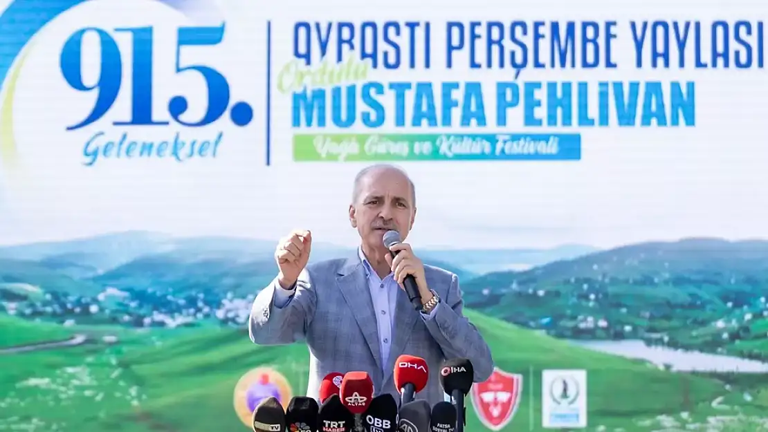 TBMM Başkanı Numan Kurtulmuş, Aybastı Perşembe Yaylası Güreş ve Kültür Festivallerine Katıldı