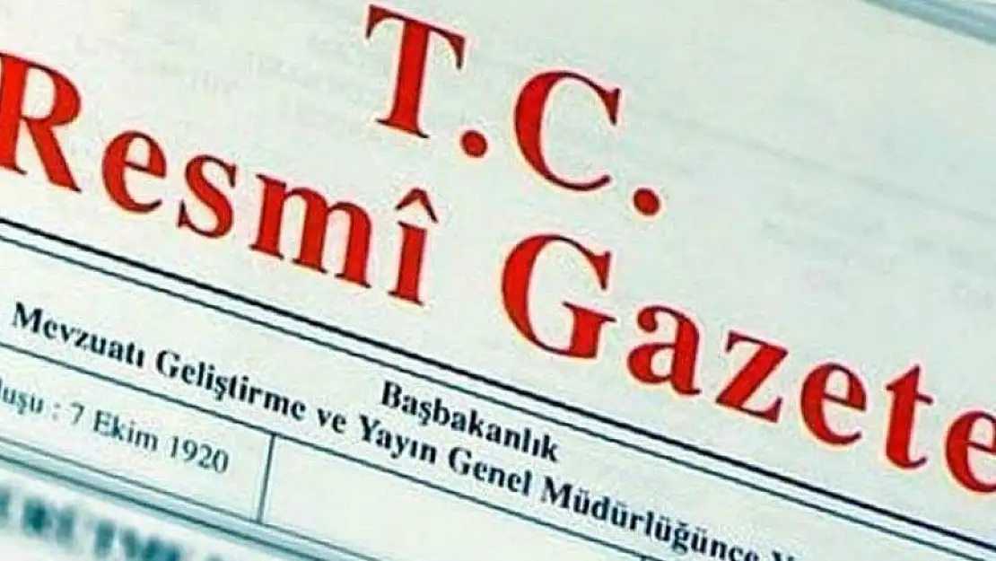 TBMM kararları Resmi Gazete’de