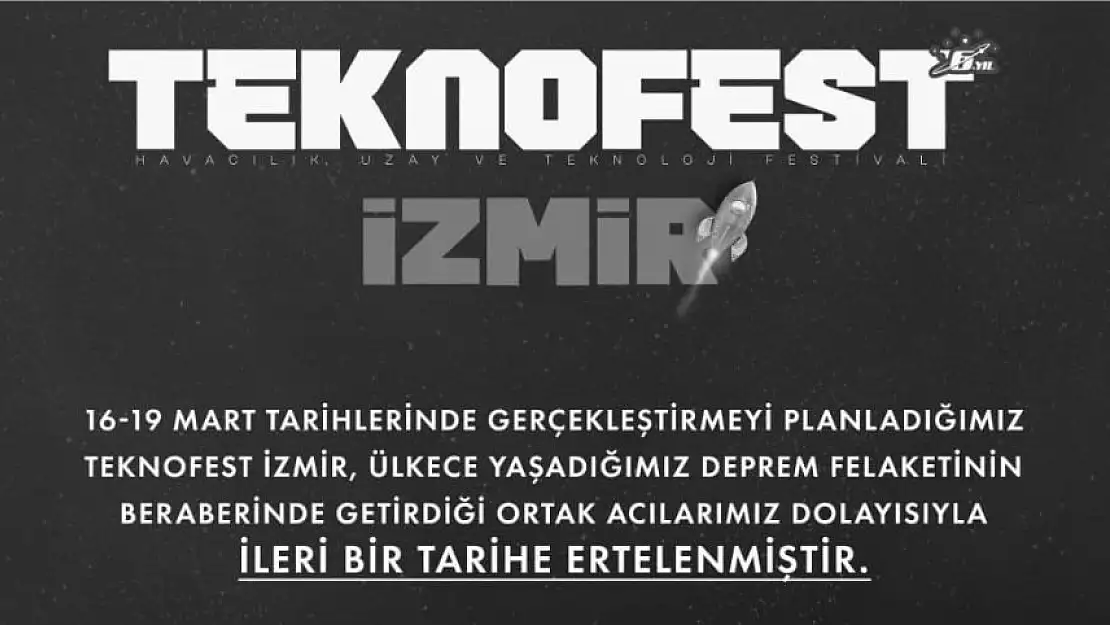 TEKNOFEST ertelendi