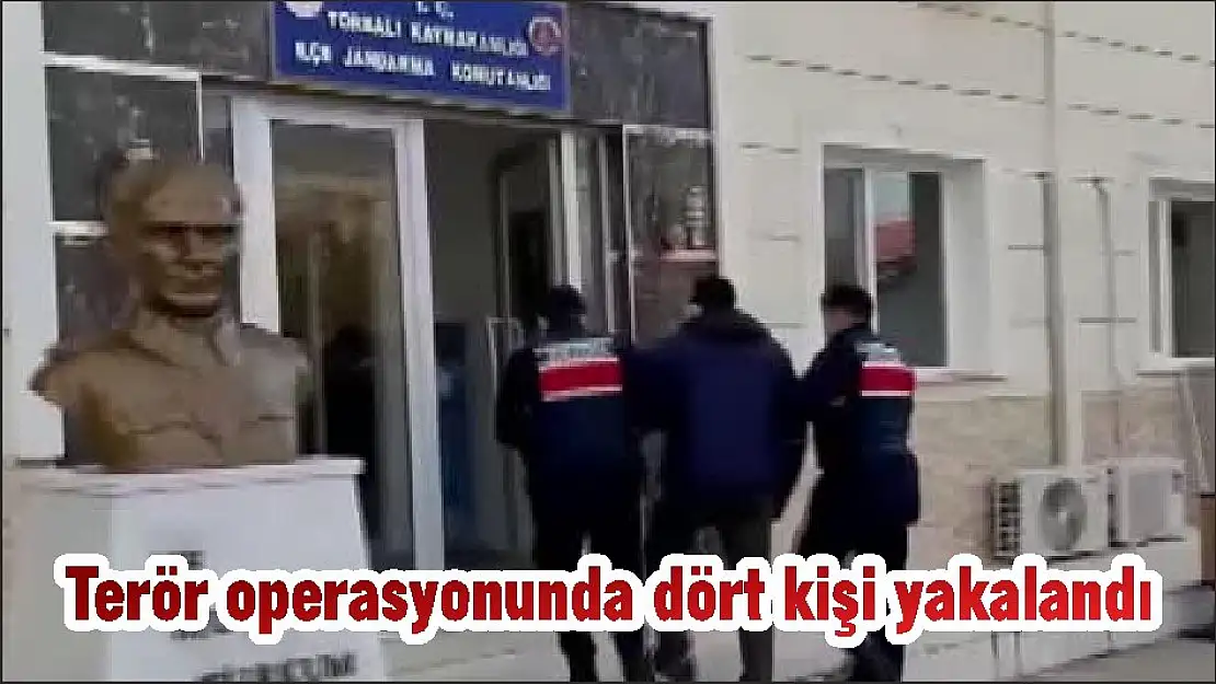 Terör operasyonunda dört kişi yakalandı