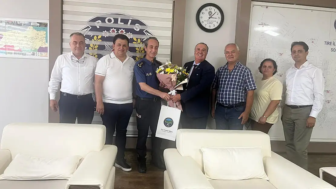 Tire Ticaret Odası'ndan İlçe Emniyet Müdürü Uçar'a Hayırlı Olsun Ziyareti