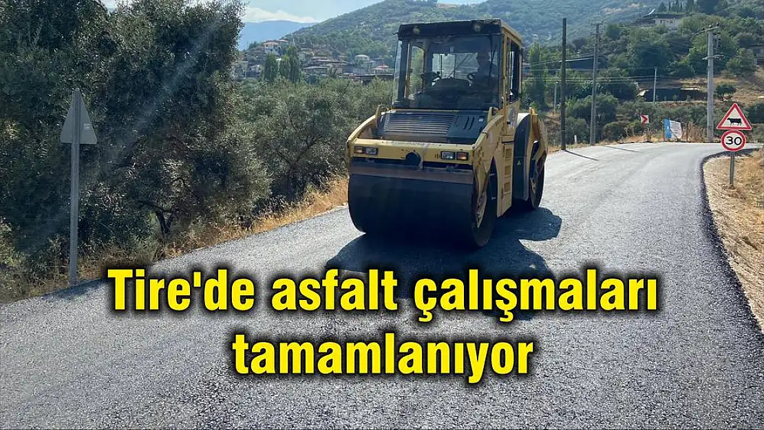 Tire'de asfalt çalışmaları tamamlanıyor