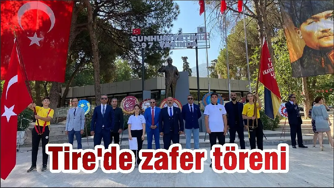 Tire'de zafer töreni