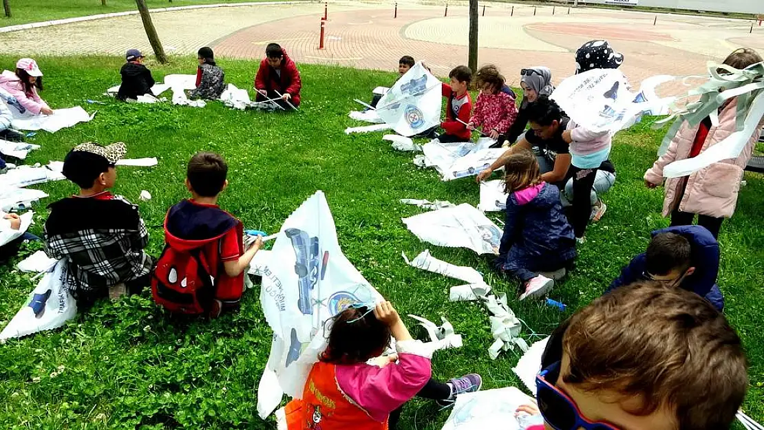 Trafik Haftasında Uçurtma Şenliği depremzede çocukları mutlu etti