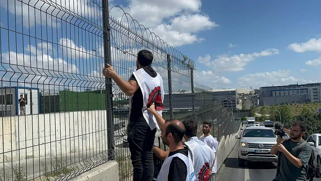 Trendyol’un Esenyurt’taki deposunun önünde işçi eylemleri başladı