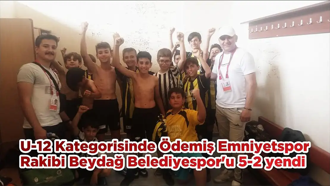 U-12 Kategorisinde Ödemiş Emniyetspor Rakibi Beydağ Belediyespor'u 5-2 yendi