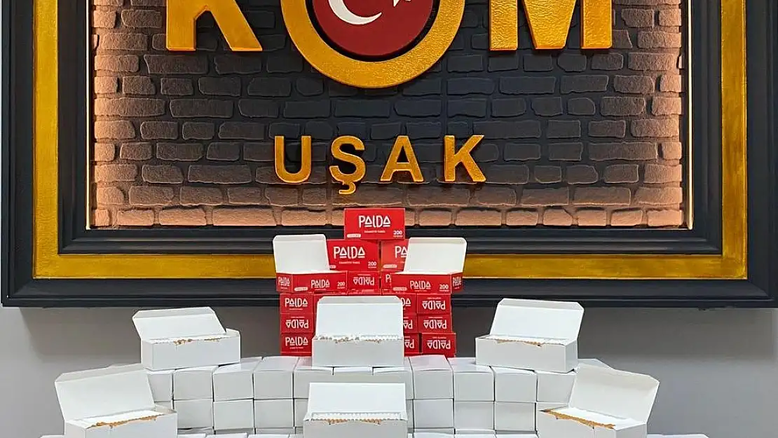 Uşak'ta 'Makaron' operasyonu