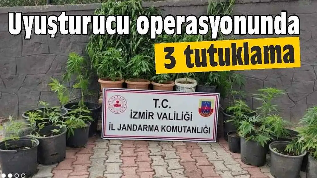 UYUŞTURUCU OPERASYONUNDA 3 TUTUKLAMA