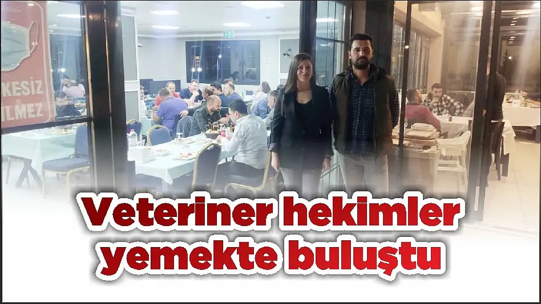 Veteriner hekimler yemekte buluştu