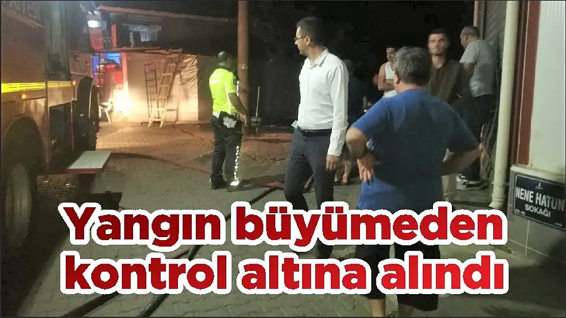 Yangın büyümeden kontrol altına alındı