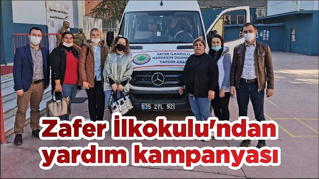Zafer İlkokulu'ndan yardım kampanyası