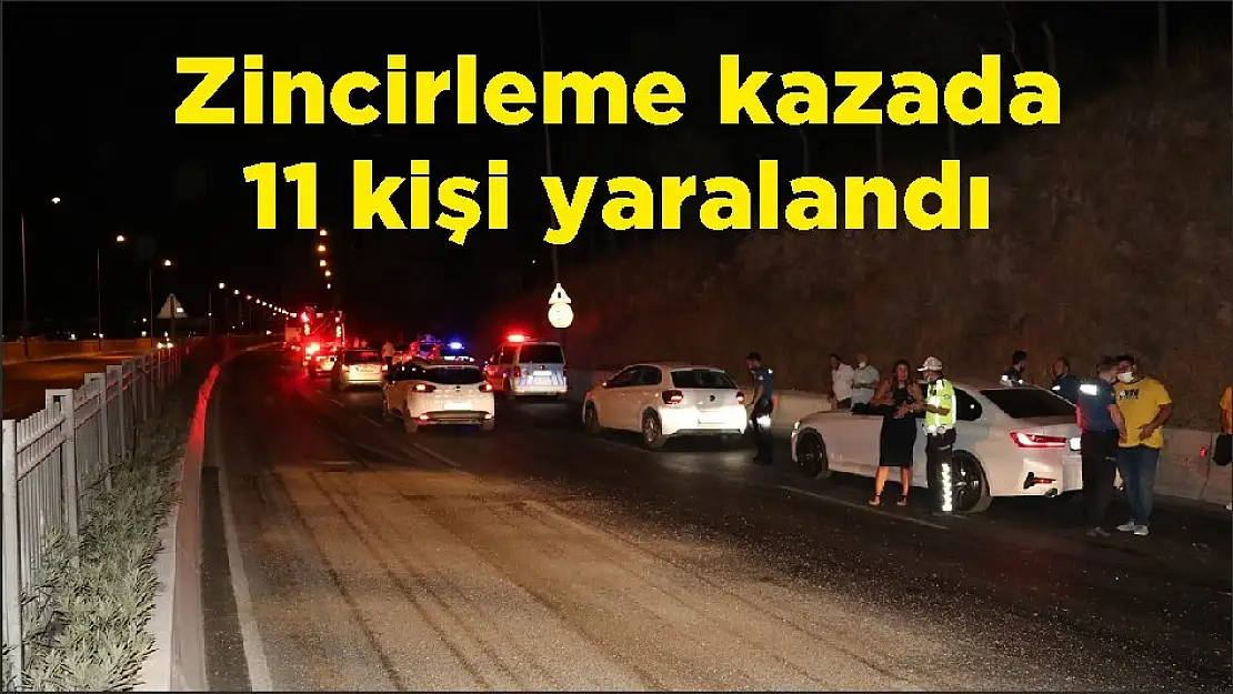 Zincirleme kazada 11 kişi yaralandı